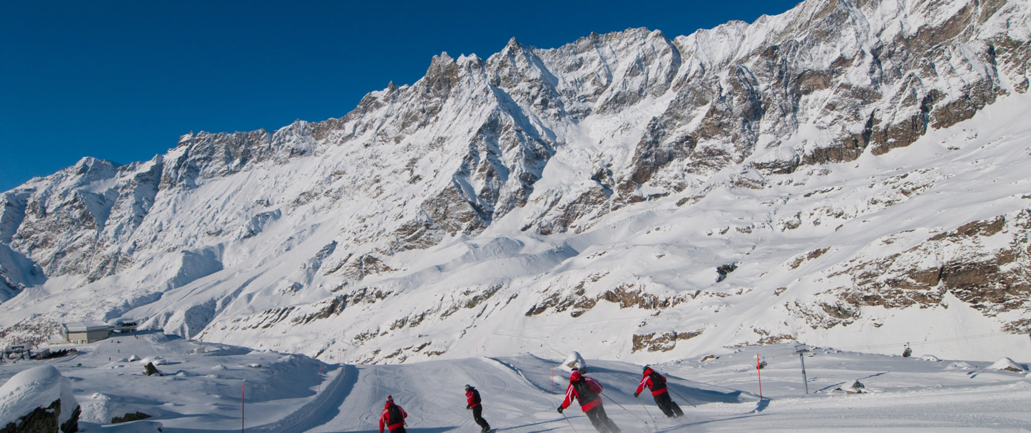 Cervinia med långa och breda pister